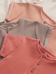 کینو - Grandad Button Neck Baby Rompers 4 Pack - تصویر 9 از 11