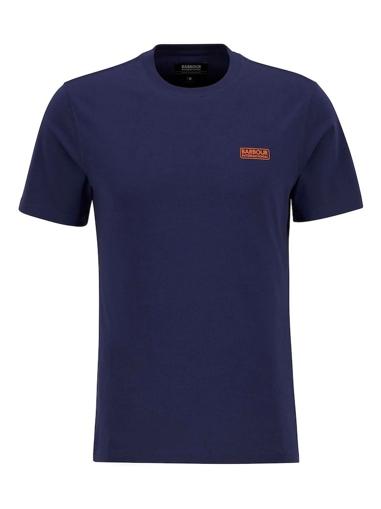 Barbour® International Blue Logo T-Shirt - Image 6 of 6