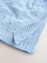 Blue Baby Bobble Blanket - Image 3 of 4