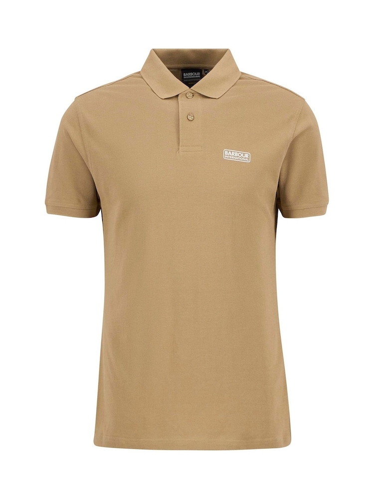 Barbour® International Natural Natural Essential Polo Shirt - Image 6 of 6 Barbour® International Natural Natural Essential Polo Shirt - Image 6 of 6