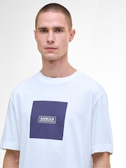 Barbour® International White Mass Graphic Print T-Shirt - Image 4 of 5
