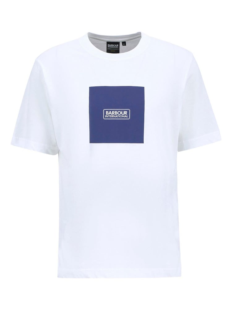 Barbour® International White Mass Graphic Print T-Shirt - Image 5 of 5