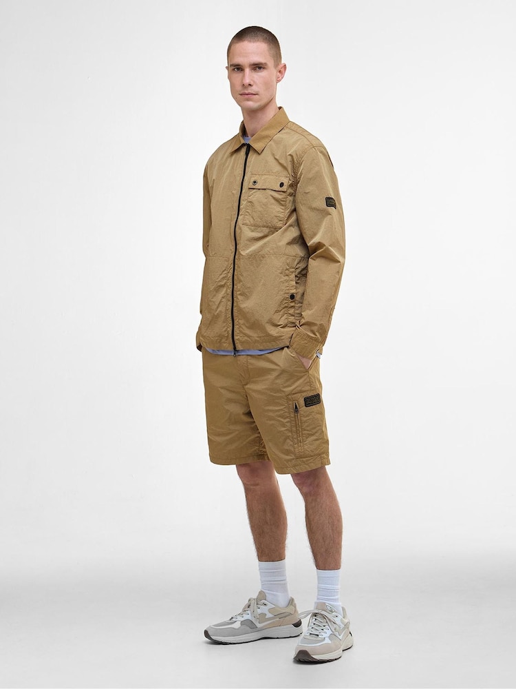 Barbour® International Natural Natural Inline Overshirt - Image 2 of 9 Barbour® International Natural Natural Inline Overshirt - Image 2 of 9