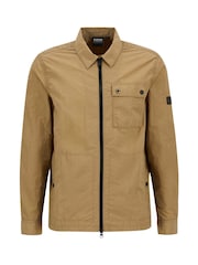 Barbour® International Natural Natural Inline Overshirt - Image 9 of 9