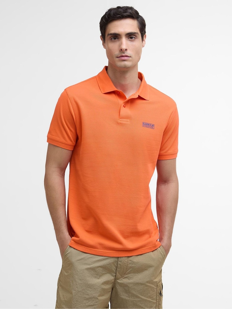 Barbour® International Orange Essential Polo Shirt - Image 1 of 6 Barbour® International Orange Essential Polo Shirt - Image 1 of 6