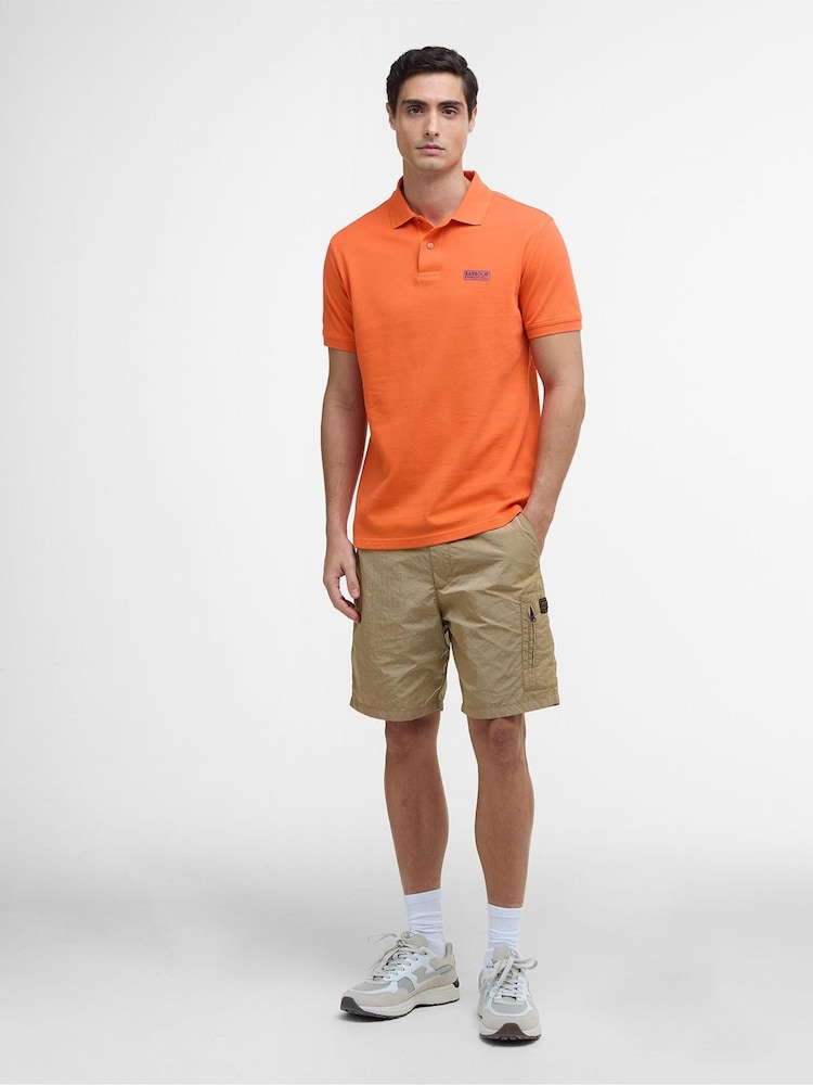 Barbour® International Orange Essential Polo Shirt - Image 2 of 6 Barbour® International Orange Essential Polo Shirt - Image 2 of 6