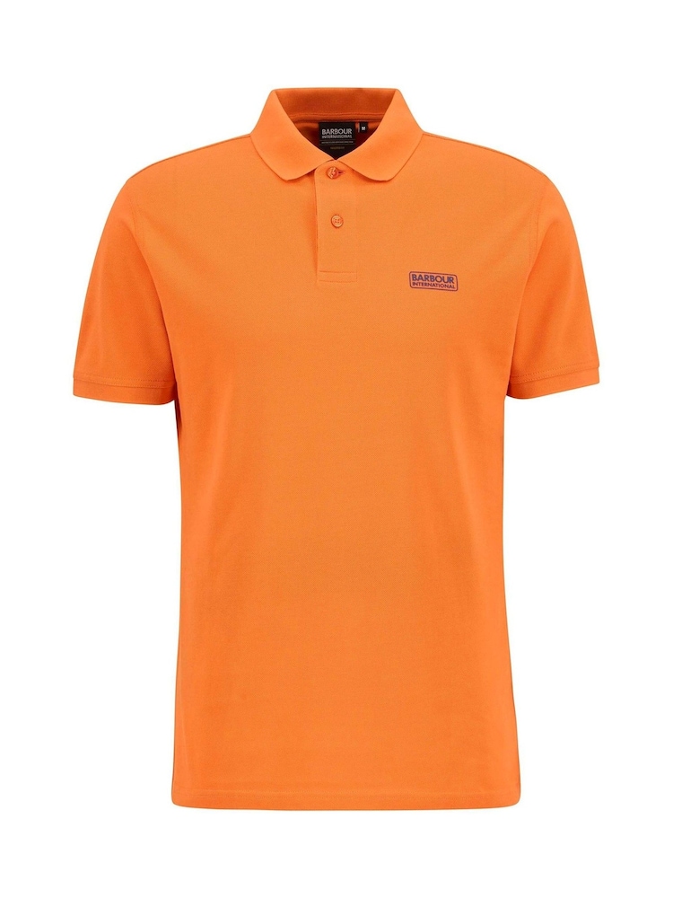 Barbour® International Orange Essential Polo Shirt - Image 6 of 6 Barbour® International Orange Essential Polo Shirt - Image 6 of 6