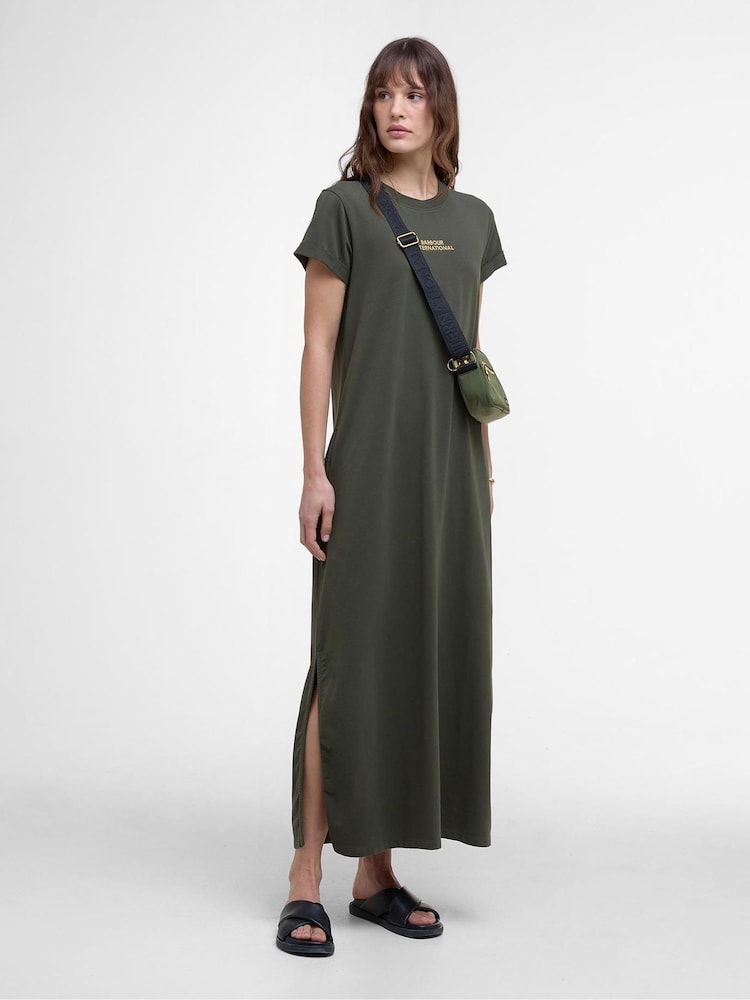 Barbour® International Blue Palma Maxi Dress - Image 2 of 6 Barbour® International Blue Palma Maxi Dress - Image 2 of 6