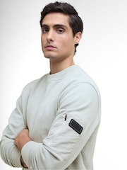 Barbour® International Grey Grip Crewneck Sweatshirt - Image 4 of 6