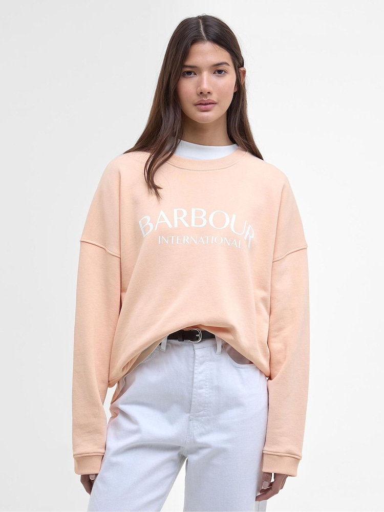 Barbour® International Pink Cali Sweatshirt - Image 1 of 7 Barbour® International Pink Cali Sweatshirt - Image 1 of 7