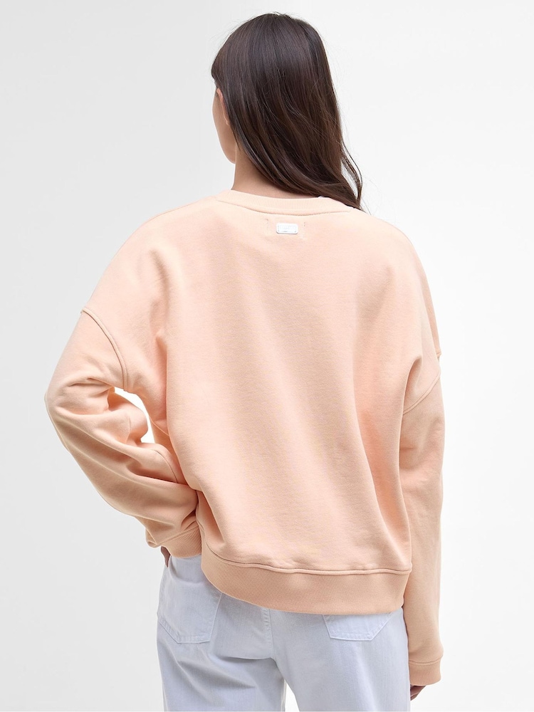 Barbour® International Pink Cali Sweatshirt - Image 2 of 7 Barbour® International Pink Cali Sweatshirt - Image 2 of 7