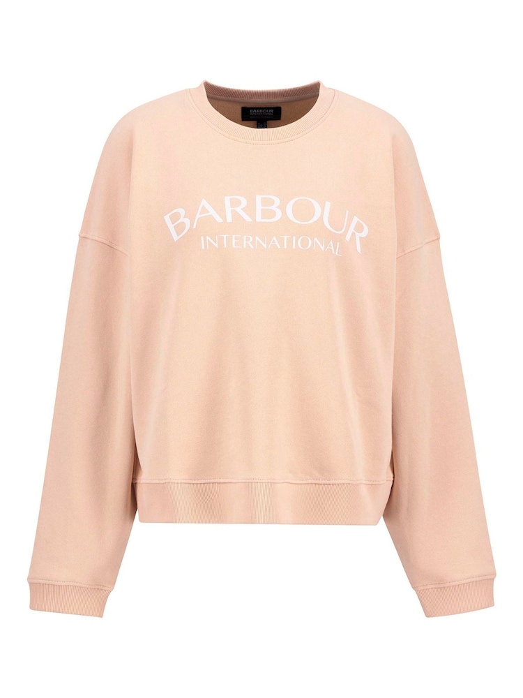 Barbour® International Pink Cali Sweatshirt - Image 7 of 7 Barbour® International Pink Cali Sweatshirt - Image 7 of 7