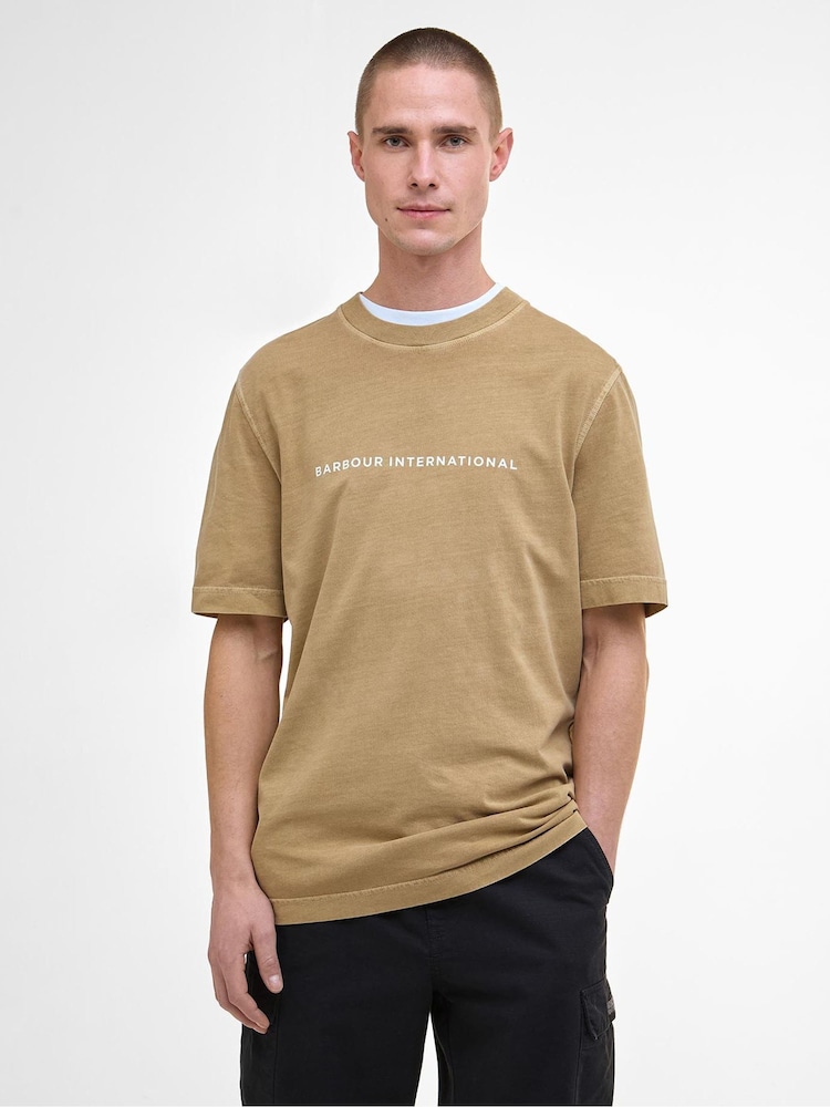 Barbour® International Natural Natural Perkins T-Shirt - Image 1 of 5 Barbour® International Natural Natural Perkins T-Shirt - Image 1 of 5