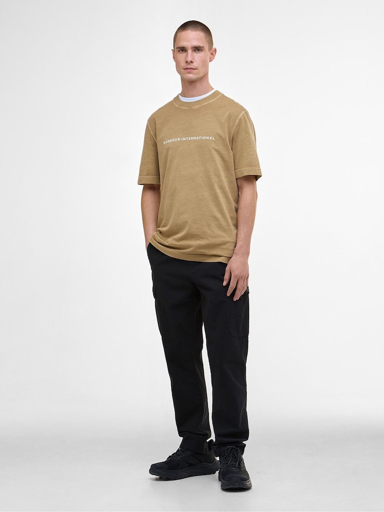 Barbour® International Natural Natural Perkins T-Shirt - Image 2 of 5 Barbour® International Natural Natural Perkins T-Shirt - Image 2 of 5