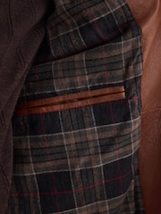 Brown Leather Zip Through Jacket - Image 8 of 15