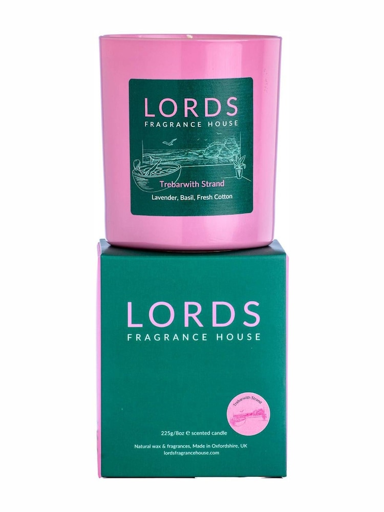 Lords Fragrance House 1 Wick Candle in Trebarwith Strand Scent  225g - Image 1 of 5