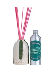 Lords Fragrance House Green Yellowstone Stripe Ceramic Reed Diffuser 200ml - Image 1 of 5