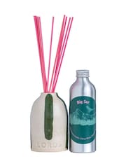 Lords Fragrance House Big Green Sur Striped Ceramic Reed Diffuser 200ml - Image 1 of 5