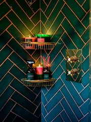 Lords Fragrance House Green Trebarwith Strand Amber Glass Pink Sticks Reed Diffuser 200ml - Image 2 of 5