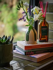Lords Fragrance House Green Trebarwith Strand Amber Glass Pink Sticks Reed Diffuser 200ml - Image 3 of 5