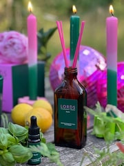 Lords Fragrance House Big Green Sur Amber Glass Pink Sticks Reed Diffuser 200ml - Image 4 of 5