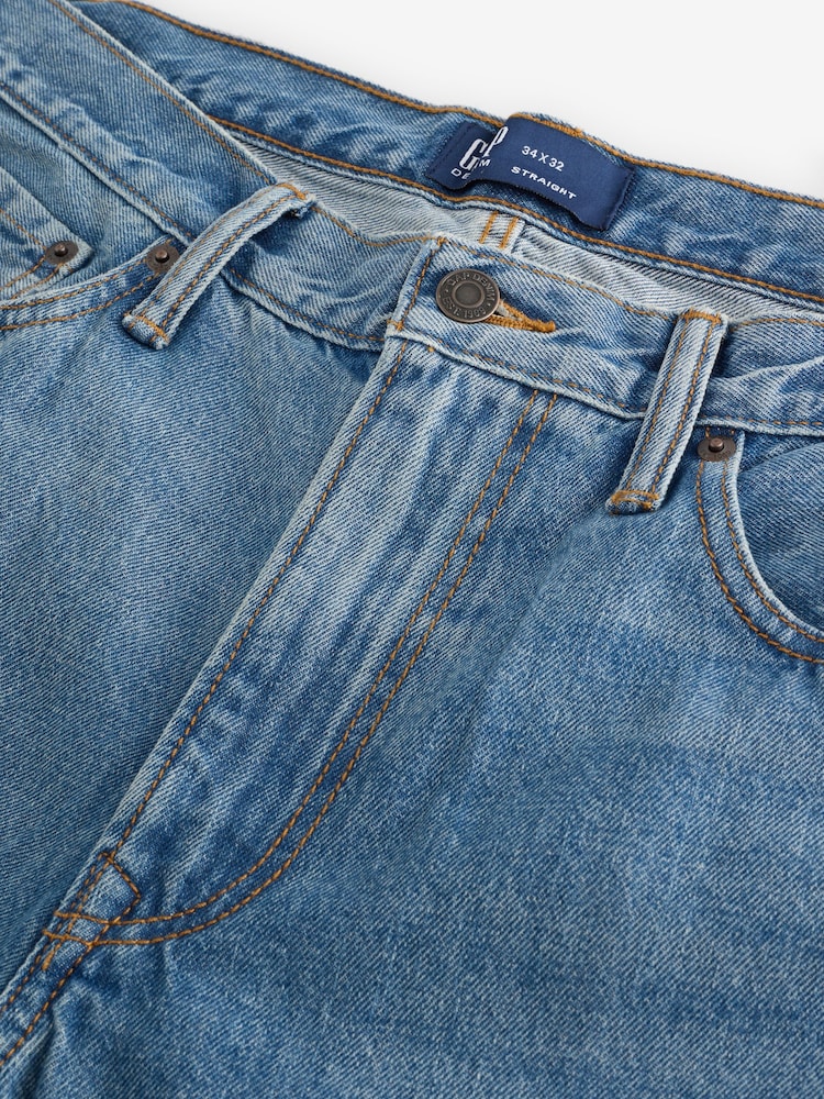 Gap Blue Straight Fit Jeans - Image 8 of 8