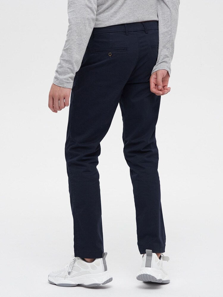 Gap Dark Blue Essential Chinos in Straight Fit with - Image 2 of 6