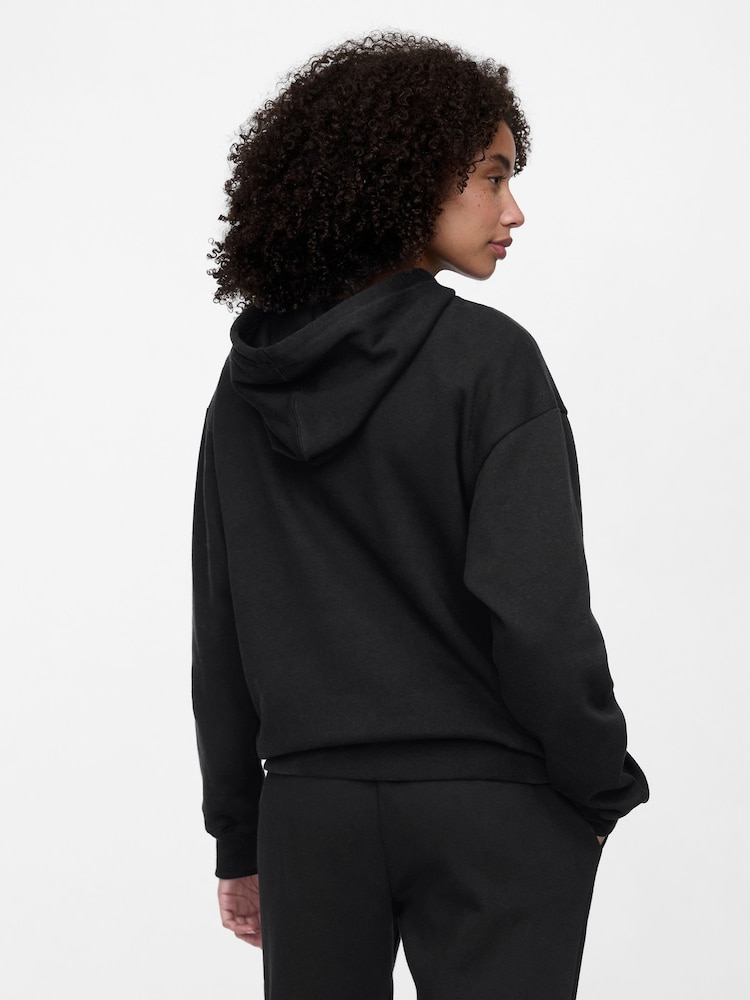 Gap Jet Black Logo Hoodie - Image 2 of 4 Gap Jet Black Logo Hoodie - Image 2 of 4