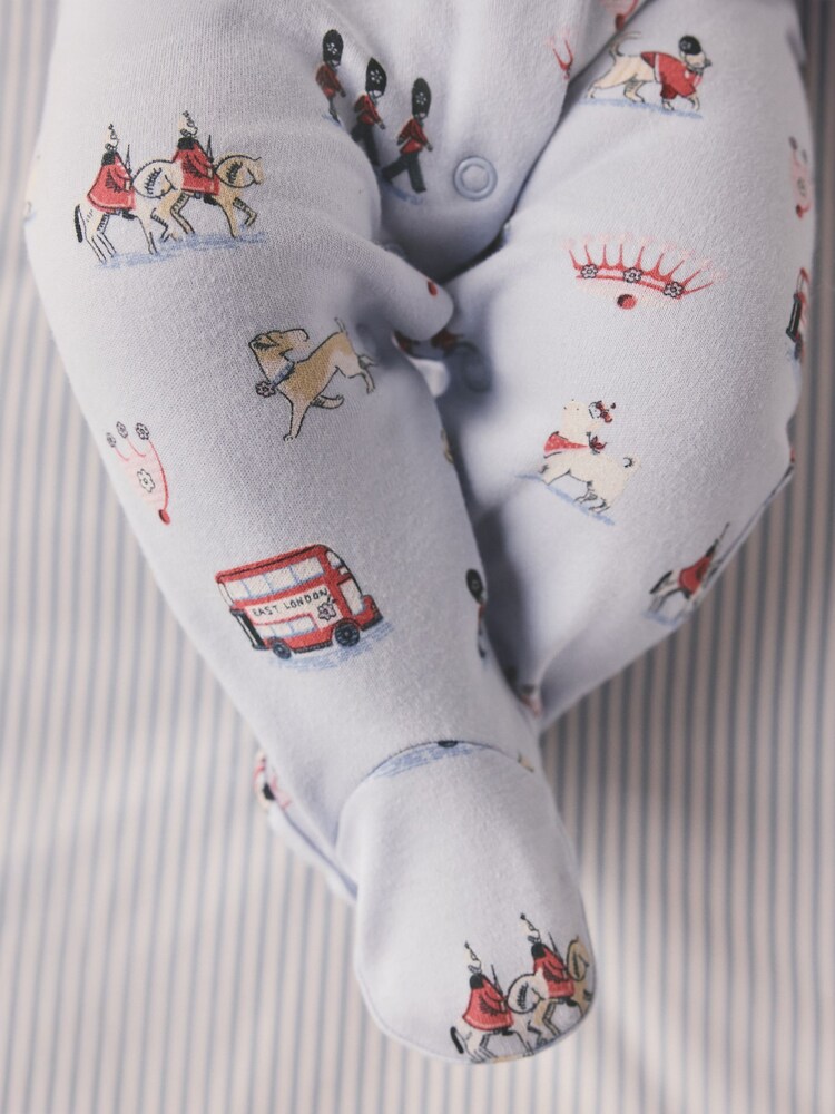 Blue Cath Kidston London Baby Sleepsuit - Image 2 of 10 Blue Cath Kidston London Baby Sleepsuit - Image 2 of 10
