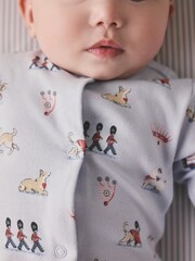 Blue Cath Kidston London Baby Sleepsuit - Image 3 of 10