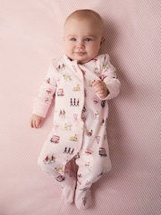 Pink Cath Kidston London Baby Sleepsuit - Image 1 of 12