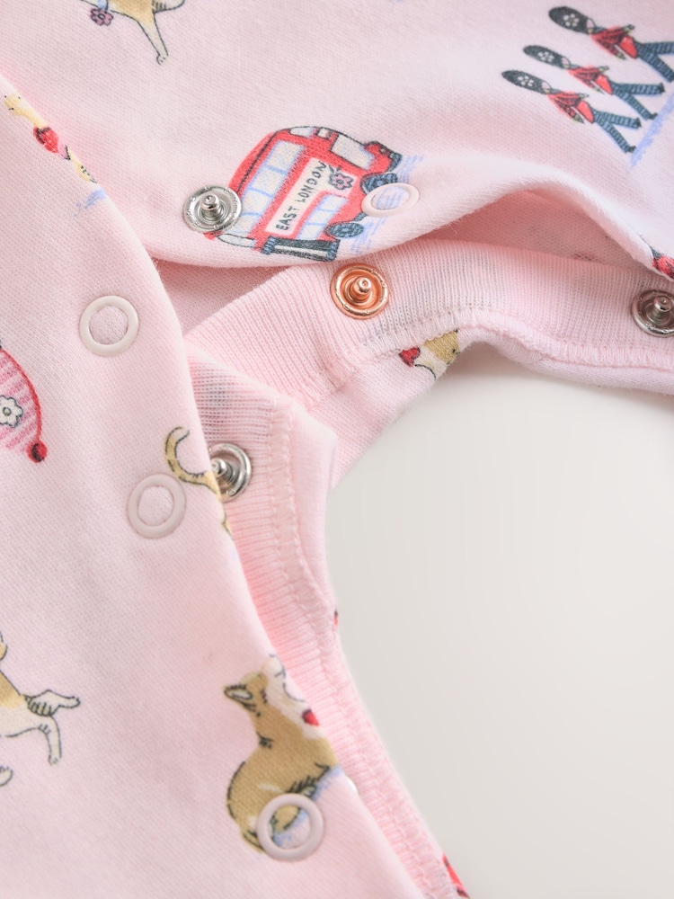 Pink Cath Kidston London Baby Sleepsuit - Image 12 of 12
