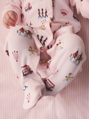 Pink Cath Kidston London Baby Sleepsuit - Image 3 of 12