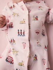 Pink Cath Kidston London Baby Sleepsuit - Image 4 of 12