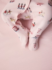 Pink Cath Kidston London Baby Sleepsuit - Image 5 of 12