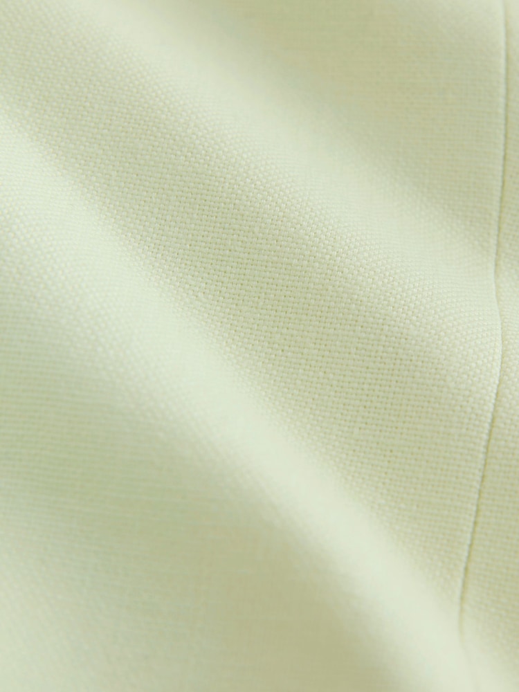 Lime Green Linen Rich High Neck Waistcoat - Image 8 of 8