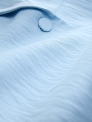 Light Blue Asymmetric Longline Waistcoat - Image 7 of 8