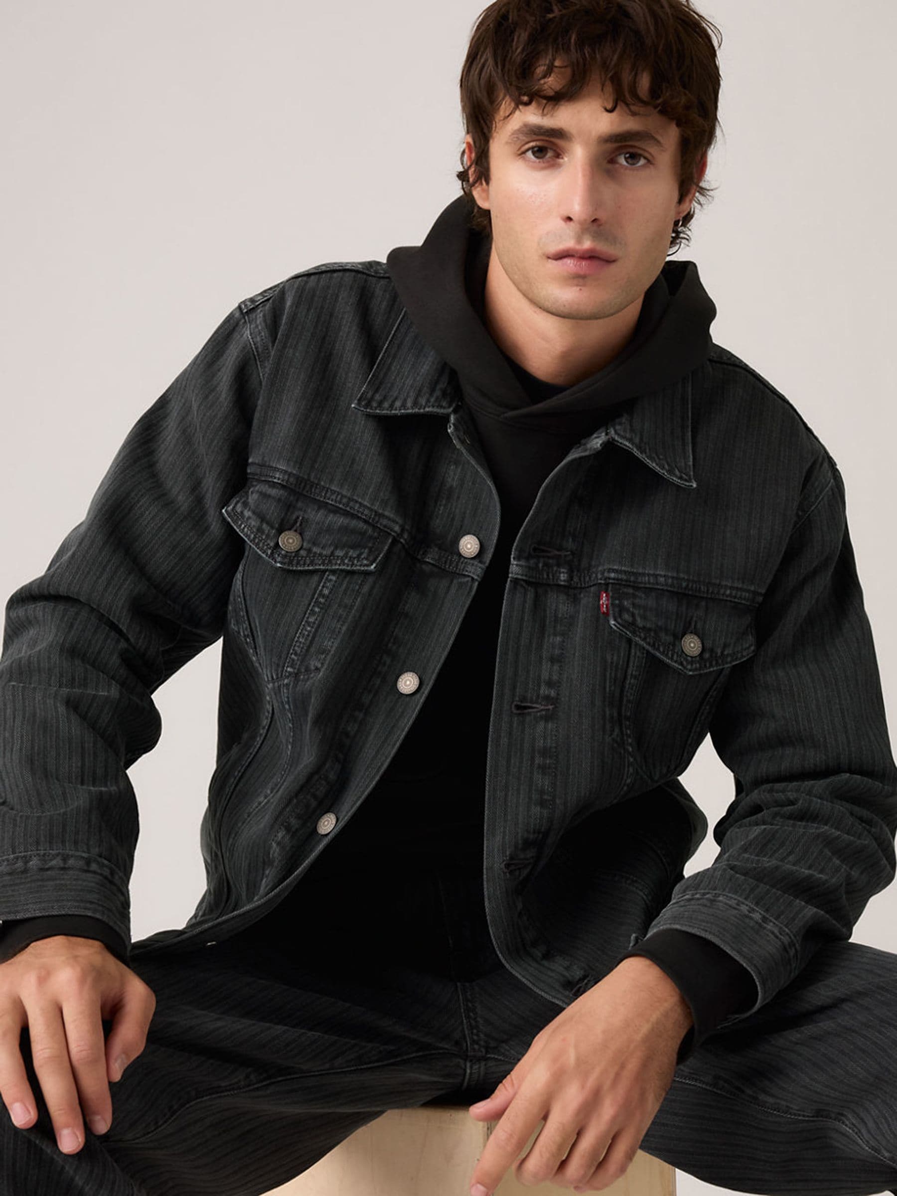 Buy Levi's® Onyx Badge Relaxed Fit Trucker Jacket from the Next UK