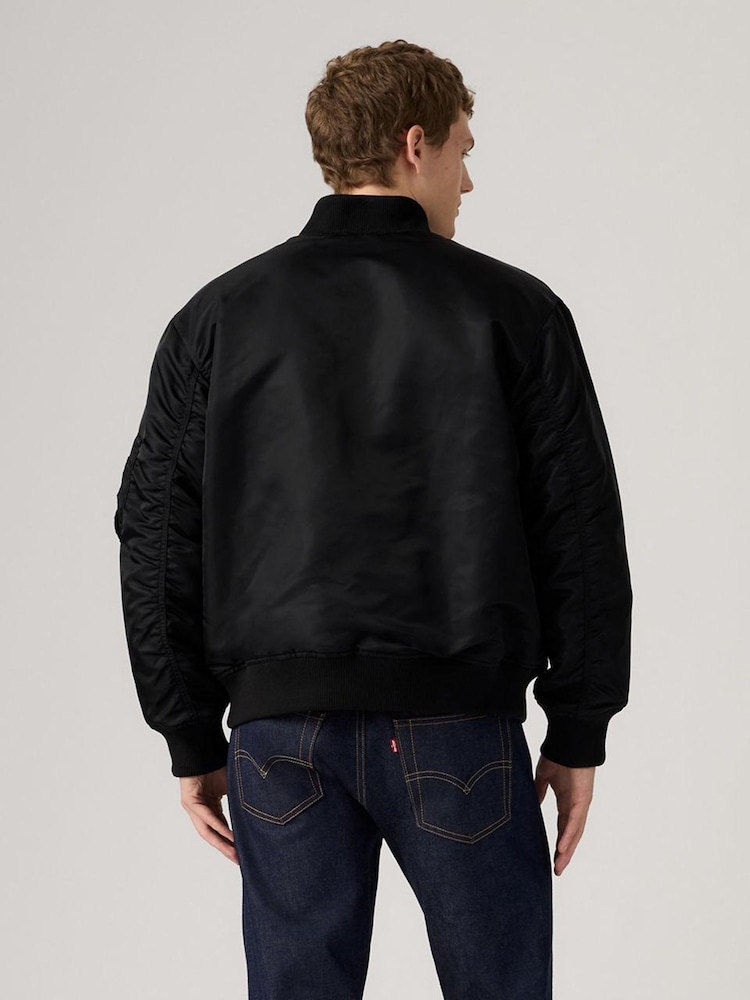 Levi's® Jet Black Bomber Jacket - Image 2 of 6