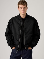 Levi's® Jet Black Bomber Jacket - Image 3 of 6