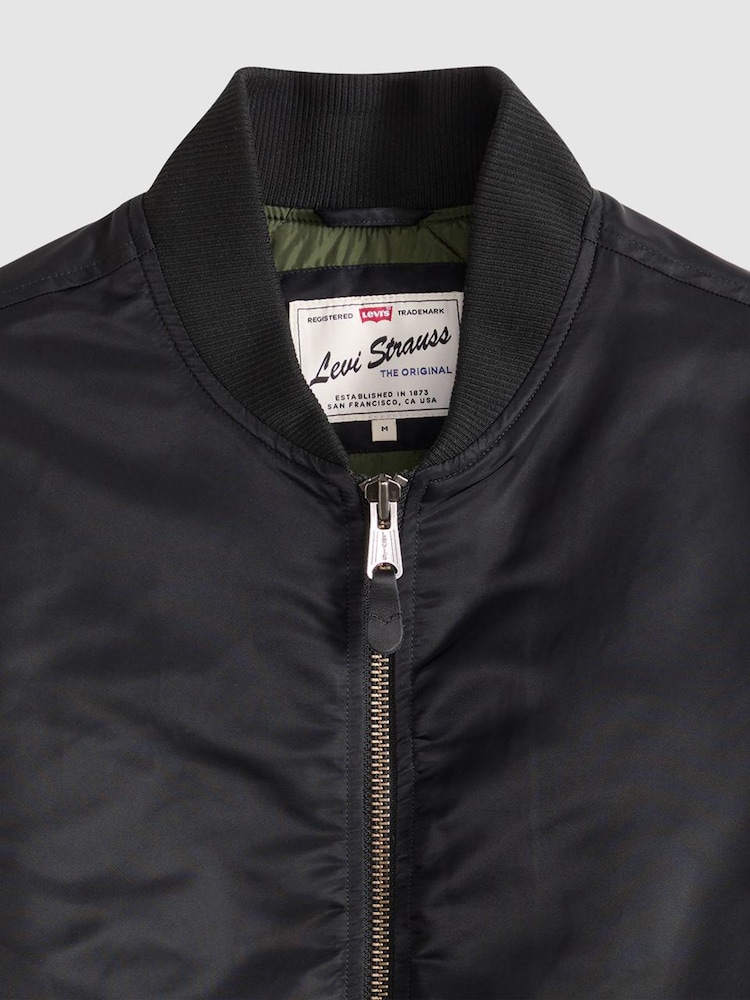Levi's® Jet Black Bomber Jacket - Image 6 of 6