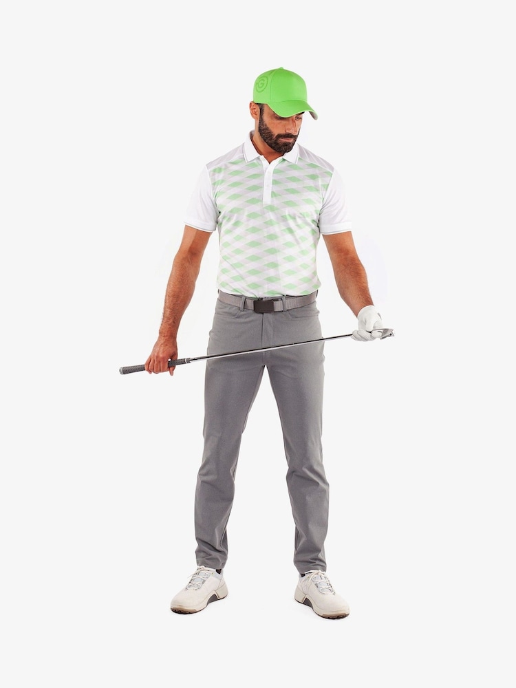 Galvin Green White Marlon Breathable Short Sleeve Golf Polo Shirt - Image 2 of 8 Galvin Green White Marlon Breathable Short Sleeve Golf Polo Shirt - Image 2 of 8