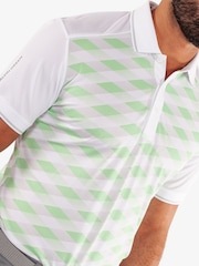 Galvin Green White Marlon Breathable Short Sleeve Golf Polo Shirt - Image 3 of 8