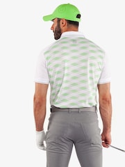 Galvin Green White Marlon Breathable Short Sleeve Golf Polo Shirt - Image 4 of 8