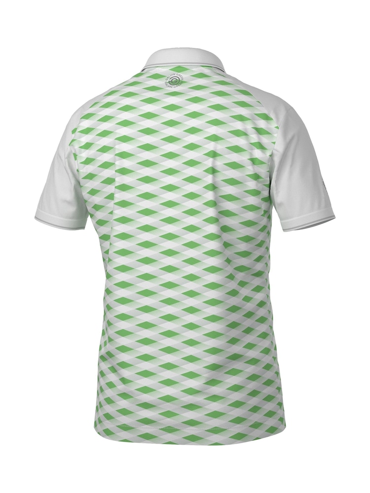 Galvin Green White Marlon Breathable Short Sleeve Golf Polo Shirt - Image 8 of 8 Galvin Green White Marlon Breathable Short Sleeve Golf Polo Shirt - Image 8 of 8