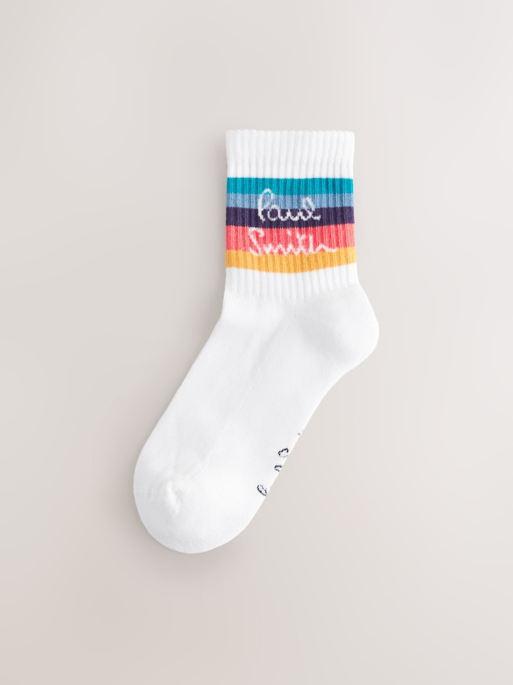 Paul Smith Junior Multi Cushioned Sole Artist Stripe Socks 3 Pack - Image 2 of 4 Paul Smith Junior Multi Cushioned Sole Artist Stripe Socks 3 Pack - Image 2 of 4