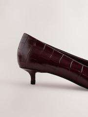 Wine Forever Comfort® Leather Point Toe Heels - Image 3 of 5