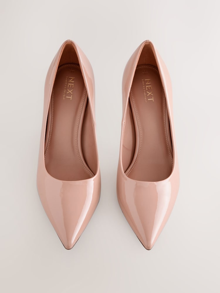 Buy Blush Pink Standard/Wide Fit Forever Comfort Point Toe Court Heels  from Next USA