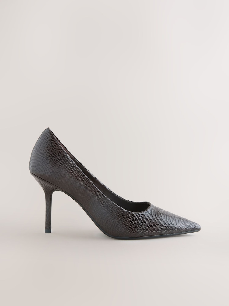 Chocolate Brown Standard/Wide Fit Forever Comfort® Point Toe Court Heels - Image 1 of 5 Chocolate Brown Standard/Wide Fit Forever Comfort® Point Toe Court Heels - Image 1 of 5