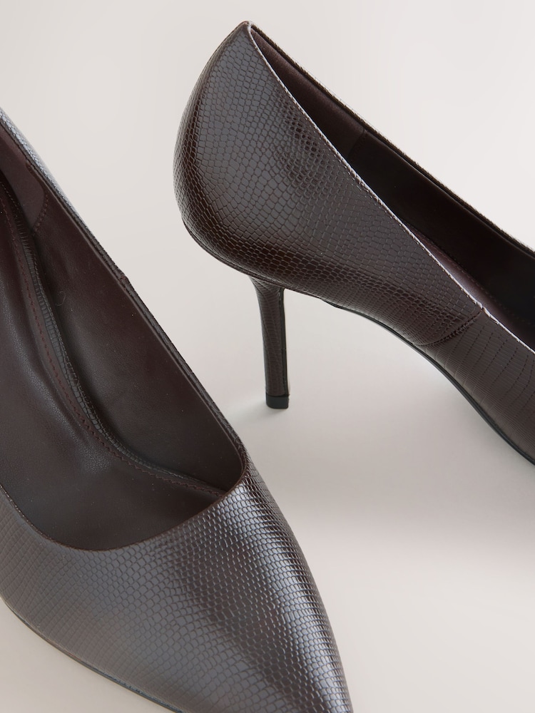 Chocolate Brown Standard/Wide Fit Forever Comfort® Point Toe Court Heels - Image 5 of 5 Chocolate Brown Standard/Wide Fit Forever Comfort® Point Toe Court Heels - Image 5 of 5